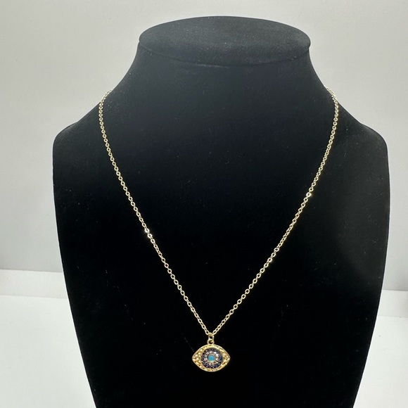 Handmade evil eye necklace 🧿 - Picture 3 of 4